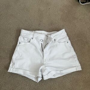 American Eagle Outfitters High Waist White Shorts